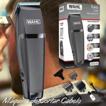 Máquina de Cortar Cabelo Wahl Easy Cut com 5 Pentes - Preta