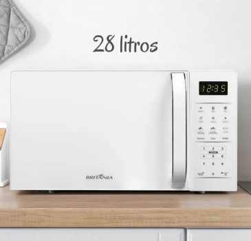 Micro-ondas Britânia 28 litros Branco BMO28BB - 127 Volts