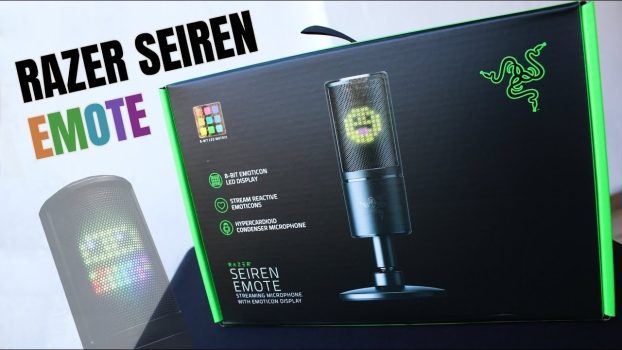 Microfone Condensador Razer Seiren Emote USB, Preto, RZ.MC.SE.07.RT