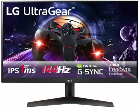 Monitor Gamer 24" LG LED Full HD com Tecnologia IPS, 144Hz e 1ms, FreeSync - 24GN600