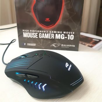 Mouse C3 Tech Gamer Mg-10BK 2400DPI 6B USB Led - Preto