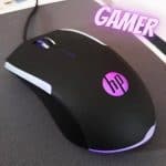 Mouse HP Gamer USB M160 Preto - Sensor Óptico Ambidestro Resoluções até 1000 DPI e Iluminação Multicolor - 7ZZ79AA