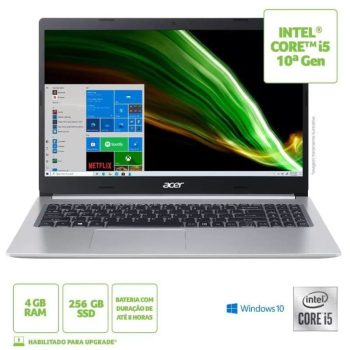 Notebook Acer Aspire 5 A515-54-56W9 Intel Core i5 RAM 4 GB SSD 256 GB