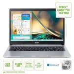 Notebook Acer Aspire 5 Intel Core i5-10210U 8GB 256GB SSD W11 15,6” FHD IPS Prata A515-54-57CS