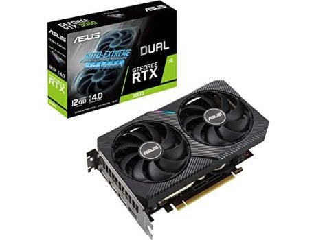 Placa de Vídeo ASUS Gaming - GeForce Dual RTX 3060, 12GB GDDR6, RGB, LHR, Ray Tracing, DLSS