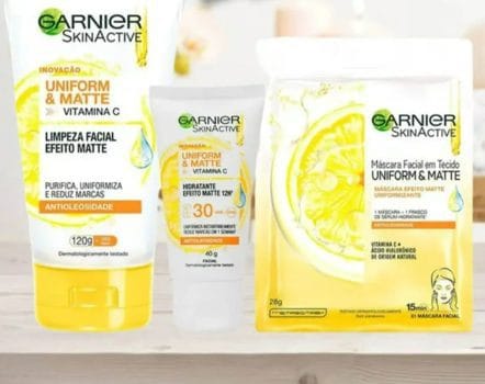 Sabonete Facial Garnier Skin Active 120g + Creme - Hidratante Facial 40g + Máscara Facial 28g