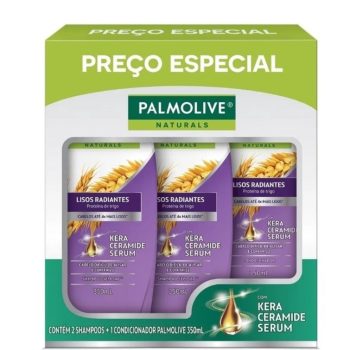 Shampoo E Condicionador Palmolive Naturals Nutri-Liss 350Ml Promo Leve 2 Shampoos + 1 Condicionador