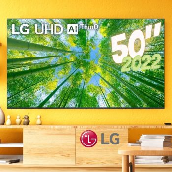 Smart TV 50" LG 4K UHD 50UQ8050 Wi-Fi Bluetooth HDR Nvidia Geforce Now ThinQ AI Smart Magic Google Alexa