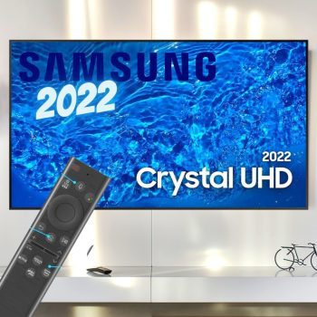 Smart TV 55" Crystal UHD 4K Samsung 55BU8000, Painel Dynamic Crystal Color, Design slim, Tela sem limites, Alexa built in, Controle Remoto Único