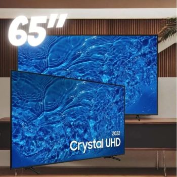 Smart TV 65” 4K Crystal UHD Samsung UN65BU8000 - VA Wi-Fi Bluetooth Alexa Google Asistente 3 HDMI