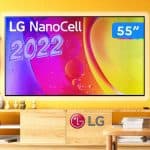 Smart TV LG 55" 4K NanoCell 55NANO80 4x HDMI 2.0 Nvidia GEFORCE NOW ThinQAI Smart Magic Google Alexa