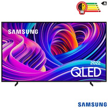 Smart TV Samsung 55 QLED 4K, HDR, Wifi, Bluetooth, HDMI, USB, Alexa e Google Assistente, Preto - QN55Q60BAGXZD