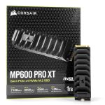 SSD Corsair Force MP600 PRO XT, 1TB, M.2 PCIe + NVMe, Leituras 7100MB/s e Gravações 5800MB/s - CSSD-F1000GBMP600PXT