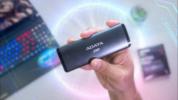 SSD Externo Adata, 512GB, USB 3.2 Gen 2 com Type C, Leitura de Até 1000MB/s, Preto - ASE760-512GU32G2-CBK