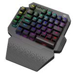 Teclado Mecânico Gamer T-Dagger Capri, RGB, Switch Blue, Preto - T-TGK318-BL