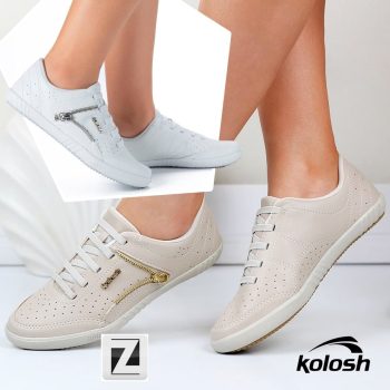 Tênis KOLOSH Zíper Lateral Matelassê Feminino