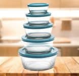 Tigelas com tampa 5 peças - Casambiente