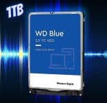 Western Digital Disco rígido móvel WD Blue de 1 TB - 5400 RPM, SATA 6 Gb/s, cache de 128 MB, 2,5 polegadas - WD10SPZX