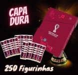 Álbum Copa do Mundo Box Exclusivo Capa Dura - Prata+ 50 Pacotes de Figurinhas Copa do Mundo 2022