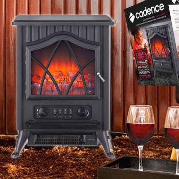 Aquecedor Cadence 1500W AQC810 Serrano Lareira Elétrica - 127V