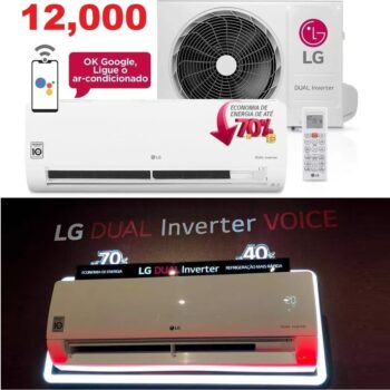 Ar Condicionado Split 12.000 Btus LG S4NQ12JA31C Dual Inverter Voice Frio 220V