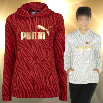 Blusão Puma Feminino com Capuz Essentials Tiger AOP TR