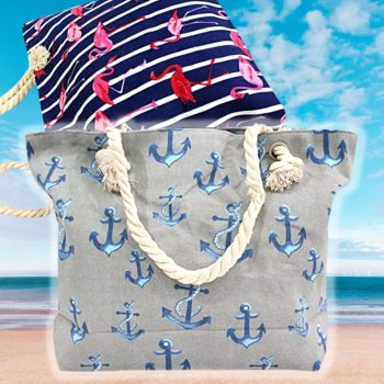 Bolsa de ombro feminina casual de lona grande capacidade