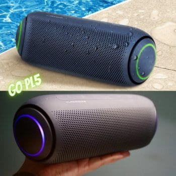 Caixa de Som Portátil LG Xboom Go PL5 Meridian, Bluetooth, Surround, 18 Horas Bateria, IPX5, Comando de Voz - 20W