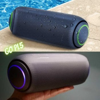 Caixa De Som Portatil Lg Xboom Go Pl5 Meridian Bluetooth Surround 18 Horas De Bateria Ipx5 Preto