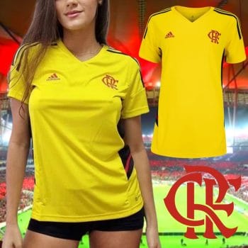 Camisa do Flamengo adidas Atletas - Feminina