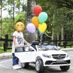 Carro Elétrico Infantil 12v Branco Mercedes Benz Amg - Brink+
