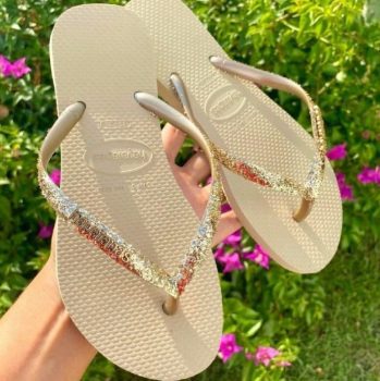 Chinelo Havaianas Slim Glitter II Feminino