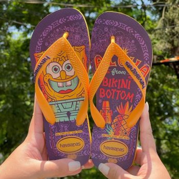 Chinelo Top Spongebob, Havaianas, Criança Unissex