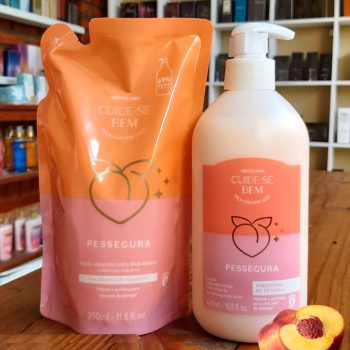 Combo Cuide-se Bem Pessegura: Loção Corporal 400ml + Refil 350ml