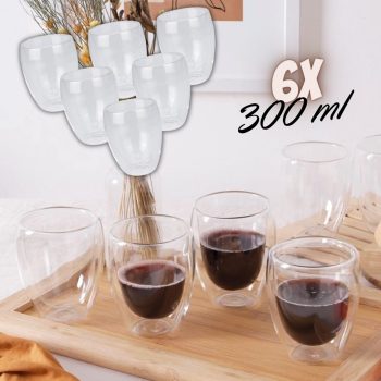 Conjunto de Copos Double 300 ml 6 peças - La Cuisine