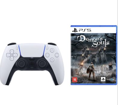 Controle Dualsense Playstation 5 + Game Demons Souls - Ps5