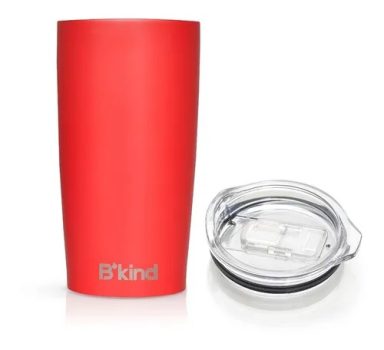 Copo Bkind aço Inox garrafa de água de aço inoxidável, caneca de viagem, café gelado, 500 ml (Red Passion)