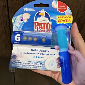 Desodorizador Gel Adesivo Aplicador e Refil Marine 6 Discos, Pato, 6 discos