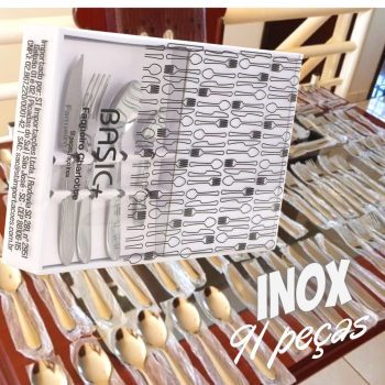 Faqueiro aço inox Charlotte 91 peças - Basic+