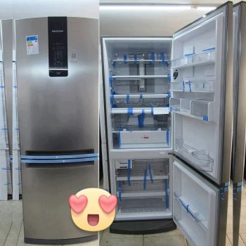Geladeira Brastemp Frost Free Inverse 460 litros cor Inox com Freeze Control Advanced - BRE59AK