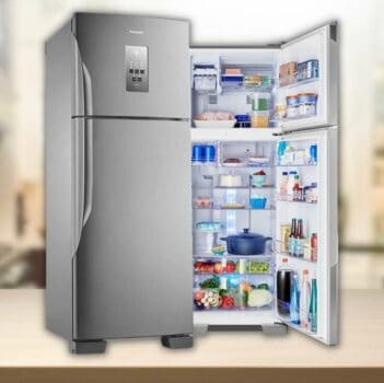 Geladeira Panasonic Frost Free 435L NR-BT51PV3XA Aço Escovado