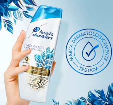Head & Shoulders - Shampoo para Crescimento de Cabelo, Crescimento Forte desde a Raiz, Shampoo para Crescimento Capilar, Shampoo Antiqueda e Anticaspa, com Vitamina E, 200 ml​​