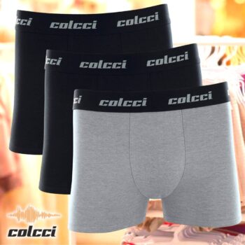Kit 3 Cuecas Boxer Algodão, Colcci, Masculino
