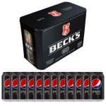 Kit Cerveja Becks Puro Malte Lata 350ml 8 Unidades + Refrigerante Pepsi Zero Lata 350ml 12 unidades