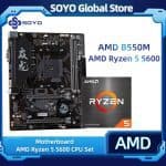 KIT PLACA MÃE SOYO B550M + RYZEN 5 5600