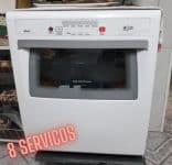 Lava Louças 8 Serviços Brastemp Compacta Com Ciclo Pesado - BLF08AB - 110V