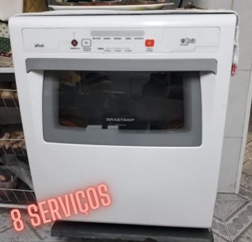 Lava Louças 8 Serviços Brastemp Compacta Com Ciclo Pesado - BLF08AB - 110V
