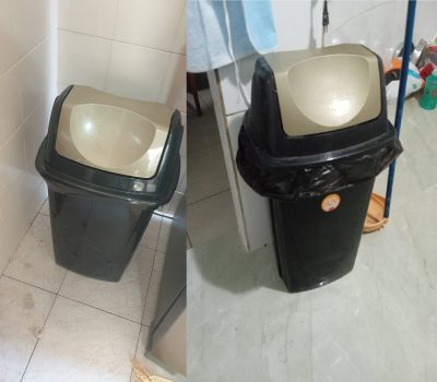 Lixeira Basculante com Alça Plasútil Ouro Velho 45 L