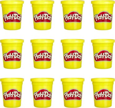 Massa de Modelar Play-Doh Kit com 12 Potes grandes de Massinha - Amarelo - E4829 - Hasbro, Multicor