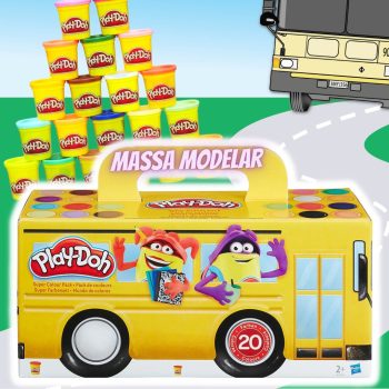 Massa Modelar Play-Doh Hasbro com 20 Potes Sortidos